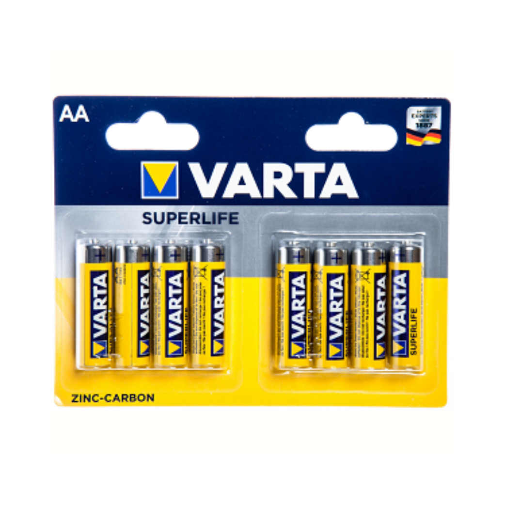 Varta AA Superlife Zink-Kohle-Batterien pro 8 Stück