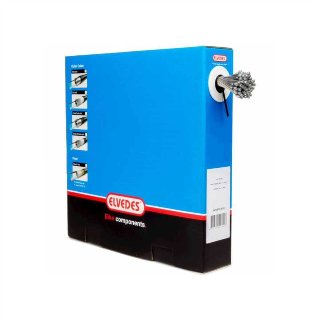 Elvedes-Innenzuggetriebe aus Edelstahl, 2,25 m, Nippel 4 x 4 mm, pro 100 Stück, auch für Nexus
