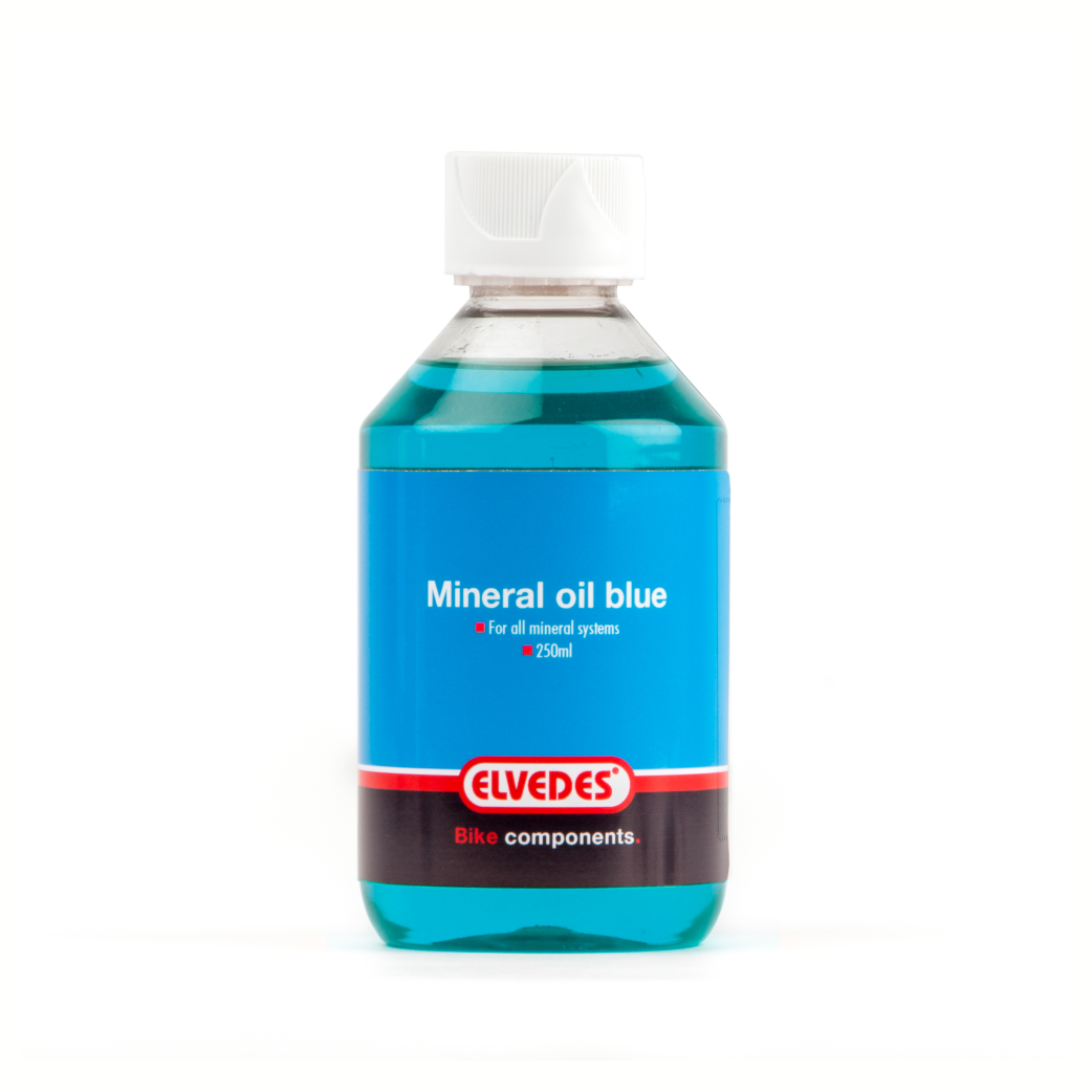 Elvedes Mineralöl für alle mineralischen Bremssysteme. Flasche 250ml, Farbe Blau