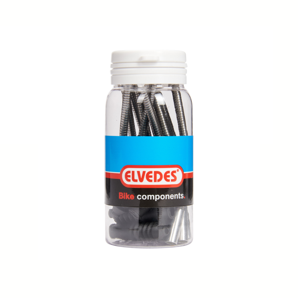 Elvedes V-Bremsleitung aus Edelstahl, flexibel, 5,0 mm. 10 im Topf