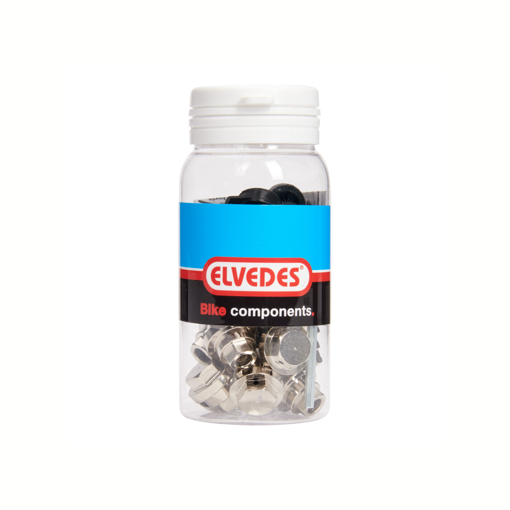 Elvedes Kabelklemmbolzen für Rollenbremse BR-IM85/81/80/55/45 inkl. Abdeckkappe. 15 im Topf. Für vorne und hinten geeignet