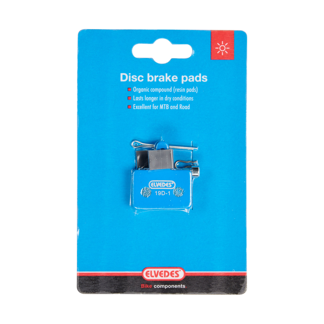 1 Paar Elvedes organische Scheibenbremsbeläge für u.a. Shimano BR-M375 pro Paar