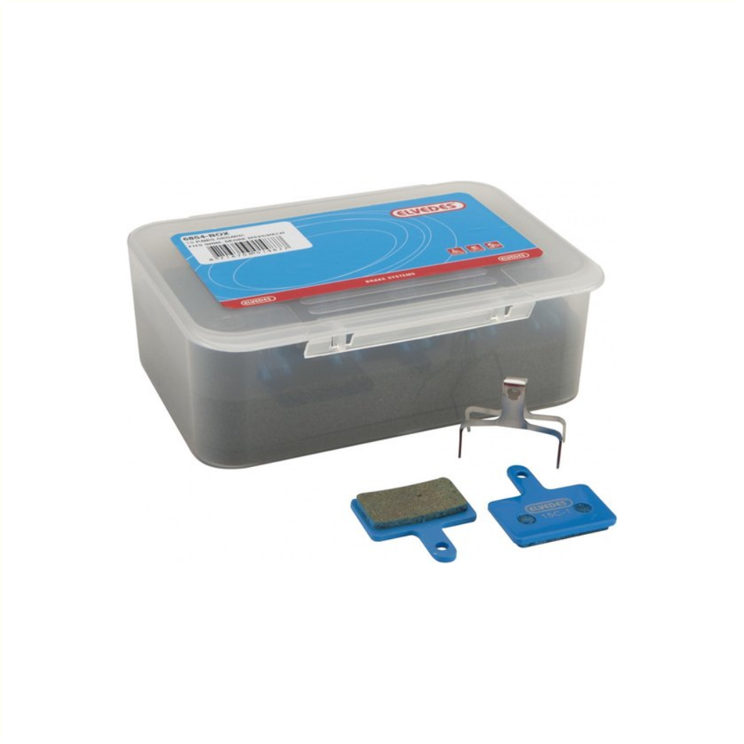 Organische Elvedes-Scheibenbremsbeläge für u. a. Shimano BR-M375 per 10 paar