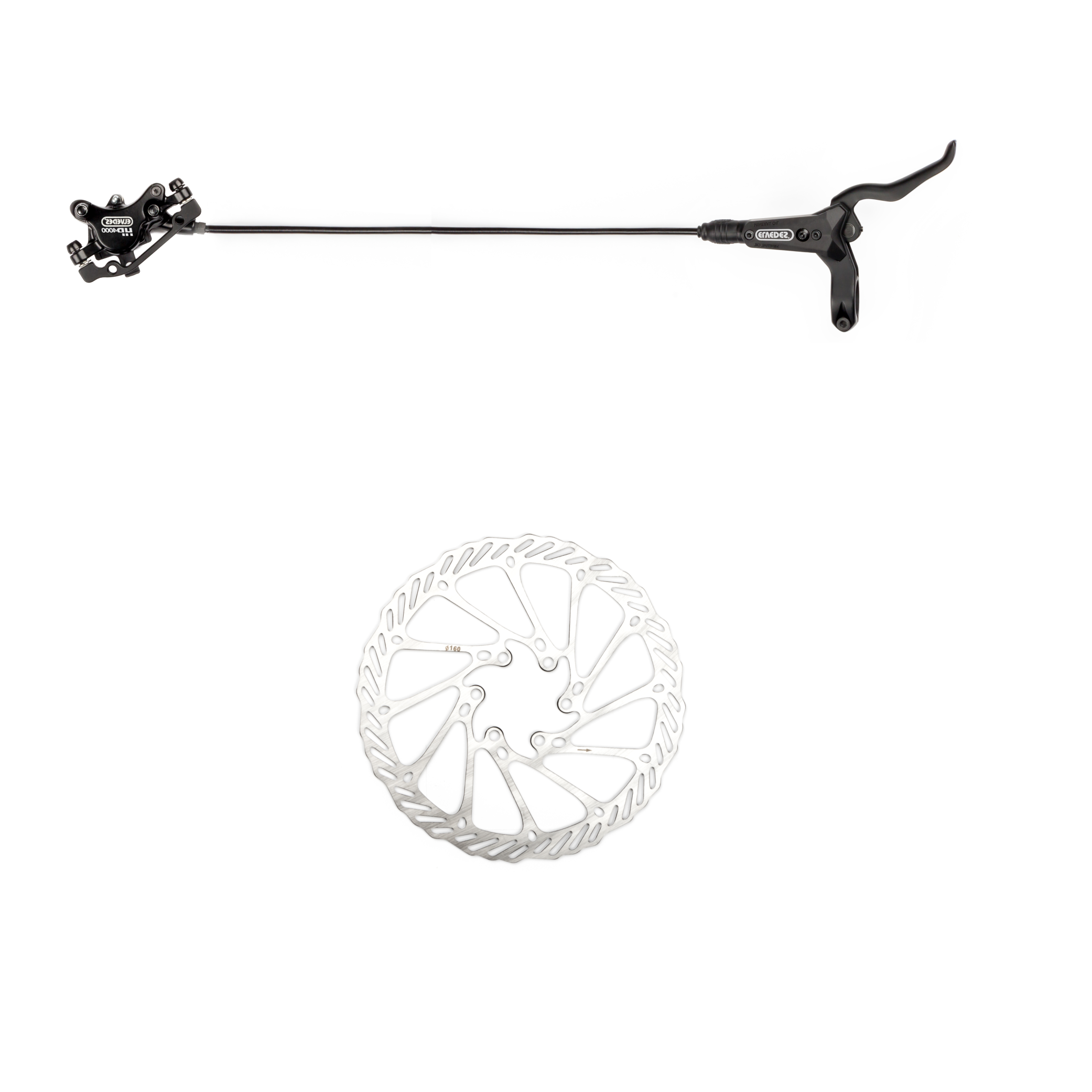 Hydraulisches Scheibenbremssystem HP4000 RECHTS 1700 mm