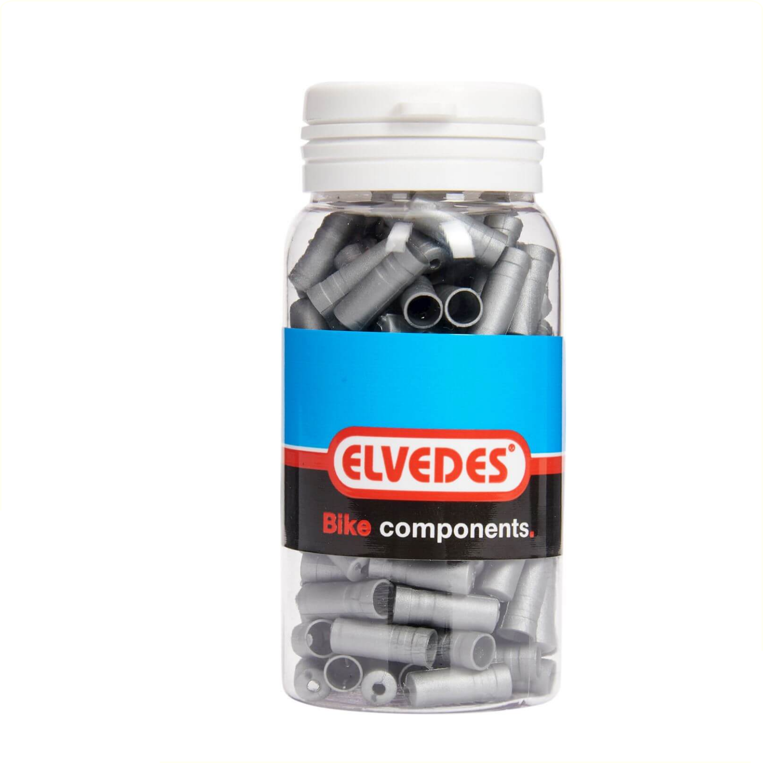 Elvedes PVC 5mm Kabelendkappen, silber 150 Stück im Topf