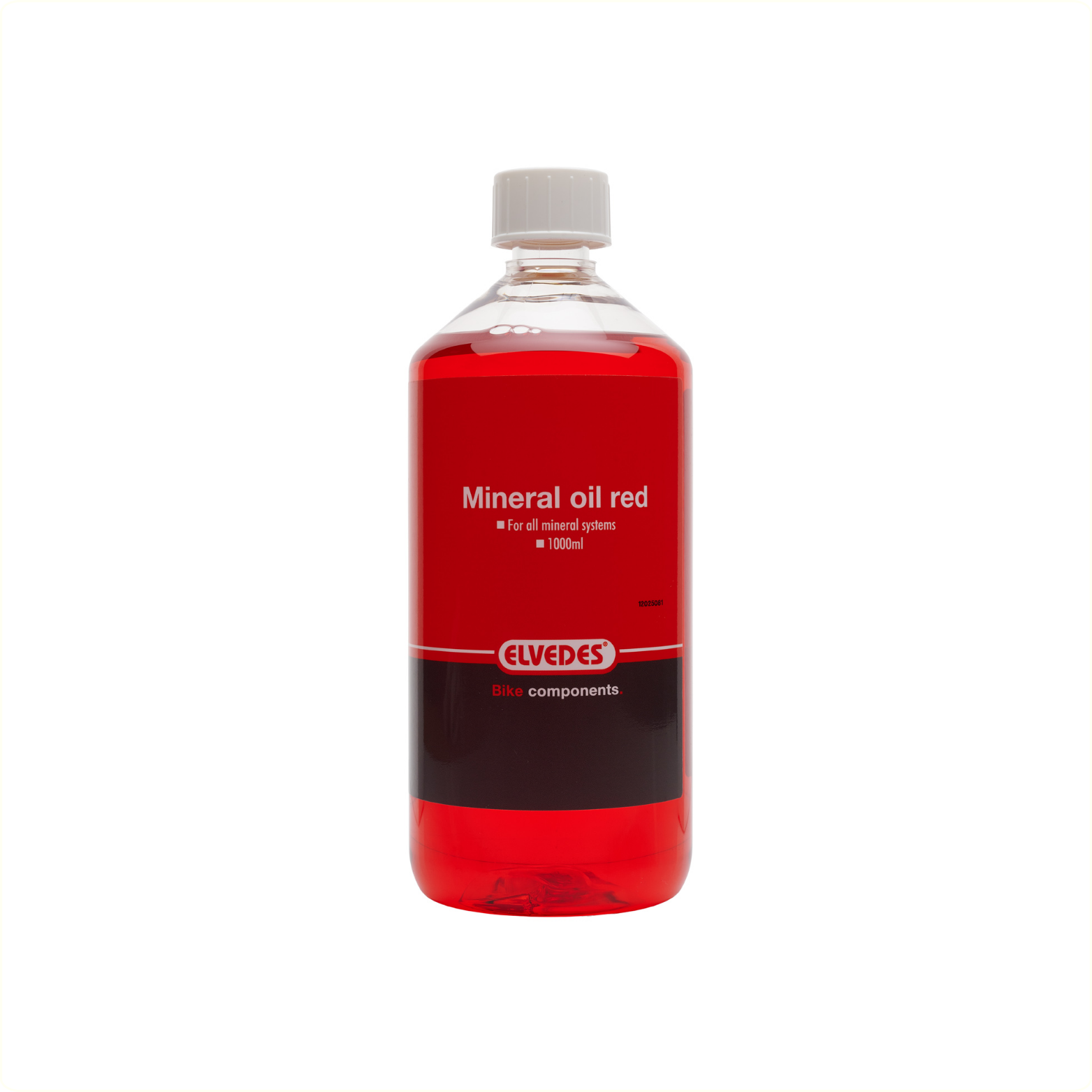Elvedes Mineralöl für alle mineralischen Bremssysteme. Flasche 1000 ml, Farbe Rot