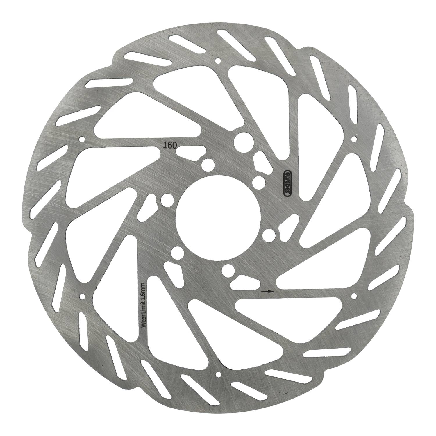 Elvedes Bremsscheibe, sechs Löcher, ø160 mm, D=1,8 mm, mit Sensormagnet