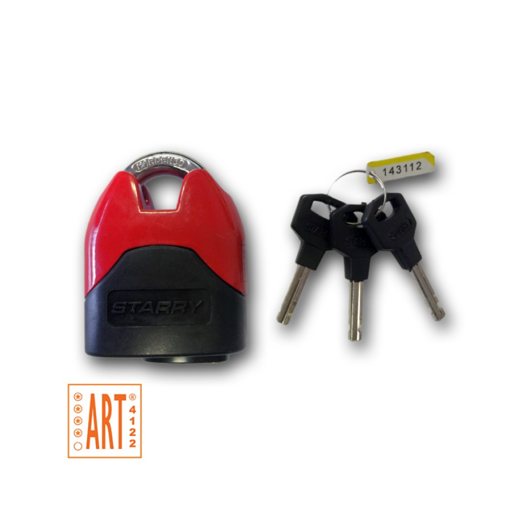 Sternen-Vorhängeschloss ART**** 3 Schlüssel.