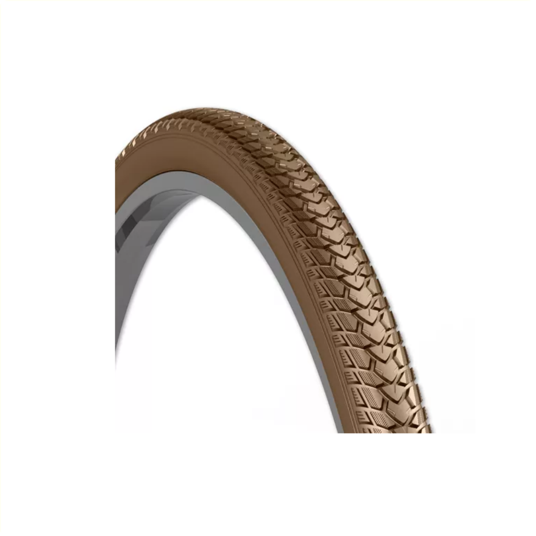 Rexway Shopper (3,5 mm Anti-Leck) braun mit Reflexion  28x1 5/8x1 3/8 ETRTO 37-622