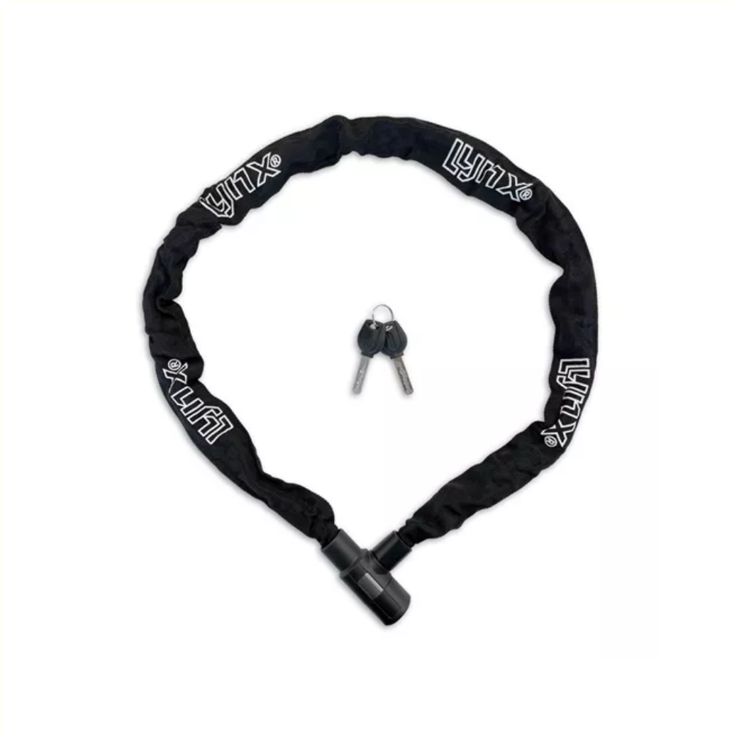Lynx Kettenschloss 6x120cm, schwarz