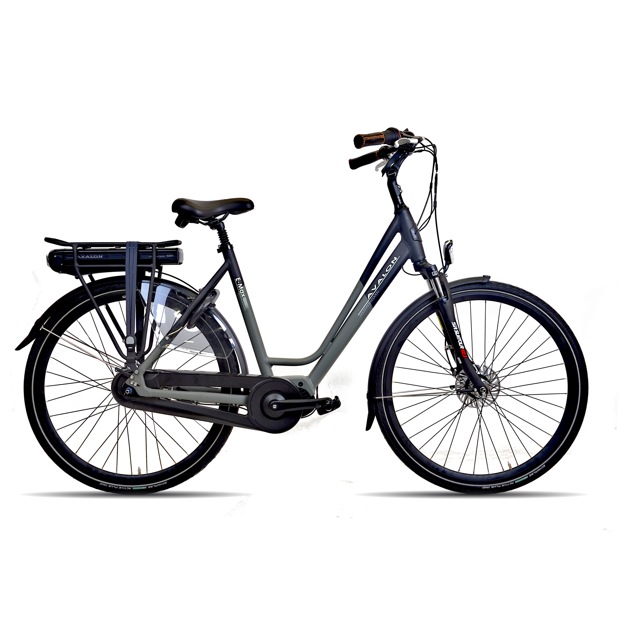 AVALON E-MAX N7 mattschwarz/graugrün D54cm