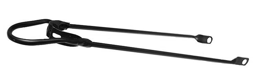 Fahrrad-Schutzblechbügel 28", hinten mattschwarz, unter anderem zum Transport von Fahrrädern gedacht