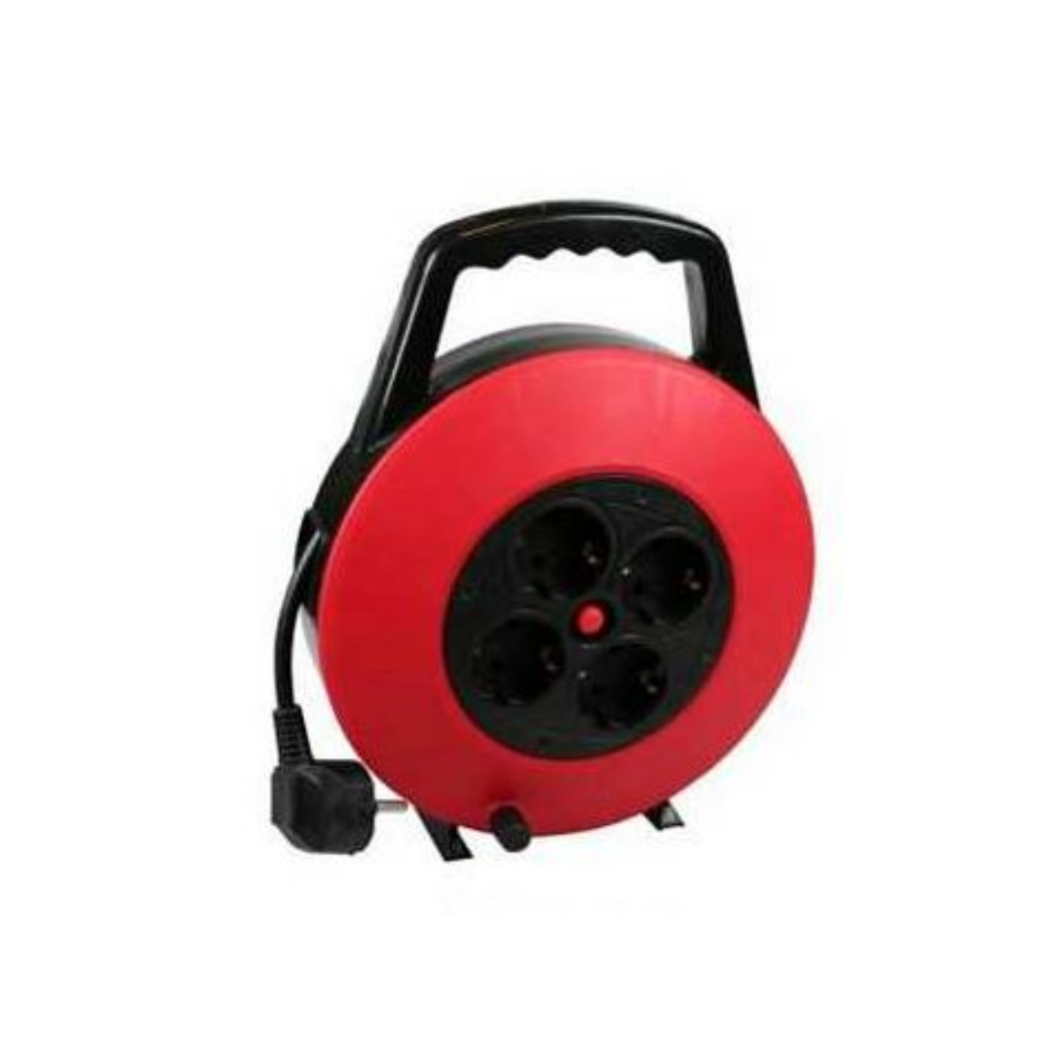 Kabeltrommel-Verlängerungskabel 10 m, mit Schutzerde. 4 Anschlüsse