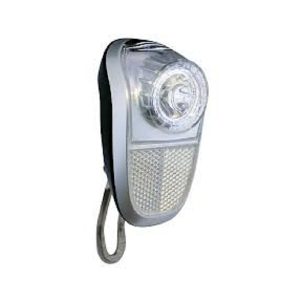 Union LED-Scheinwerfer Mobile silber/schwarz Nabendynamo