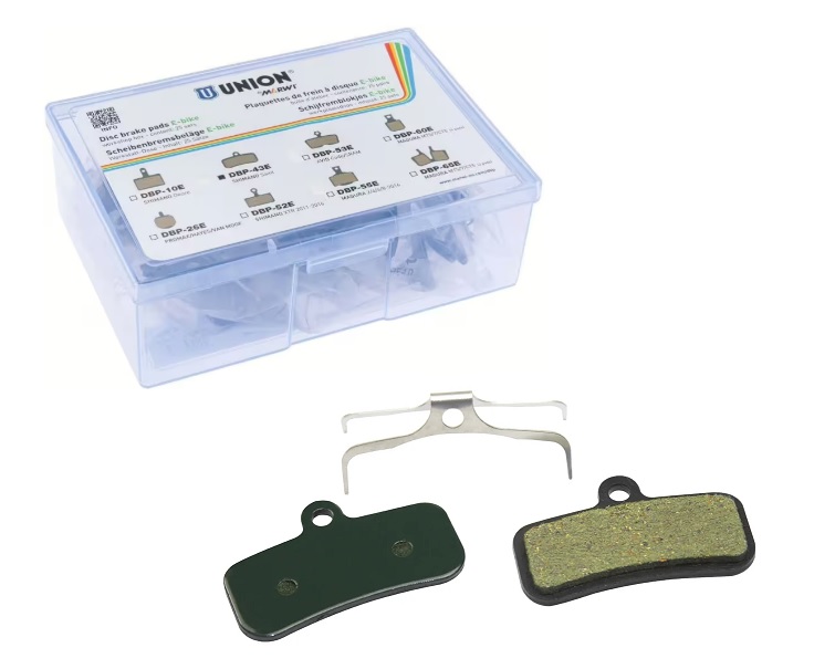 Union Scheibenbremsbeläge DBP-43E (organisches Kevlar) für SHIMANO Saint. Für E-Bikes, 25er-Sets