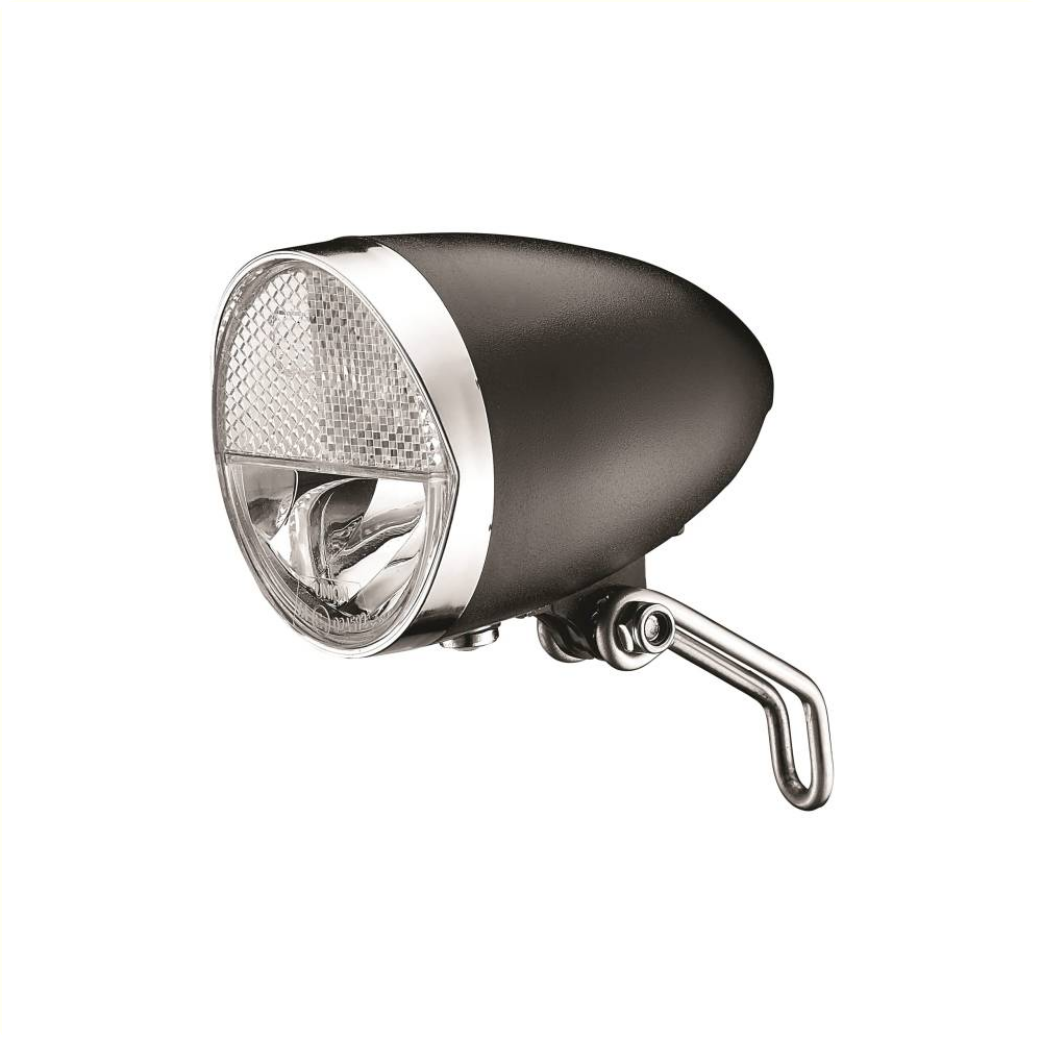 Union LED-Scheinwerfer Classico Schwarz E-Bike (6V-44V) UN4990E, 30 LUX. K-1657 zugelassen