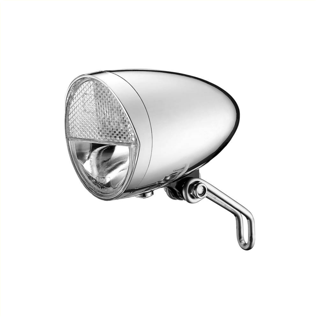Union LED-Scheinwerfer Classico Chrome E-Bike (6V-44V) UN4990E, 30 LUX. K-1657-Zulassung