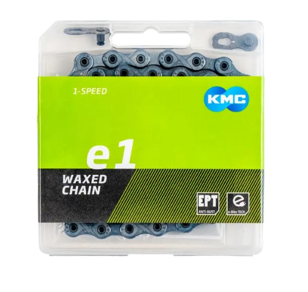 KMC-Kette E1 EPT schmal 1/2x3/32, rostfrei, 110 L Single Speed