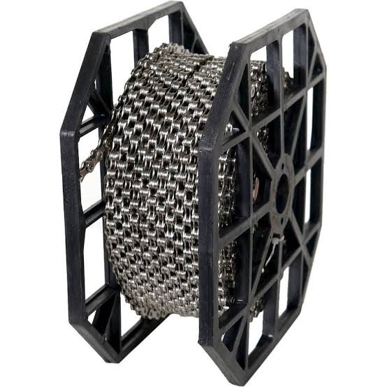 KMC E1 Kette EPT schmal 1/2x3/32, rostfrei, 130 L Singlespeed, gewachst, Rolle 50 m