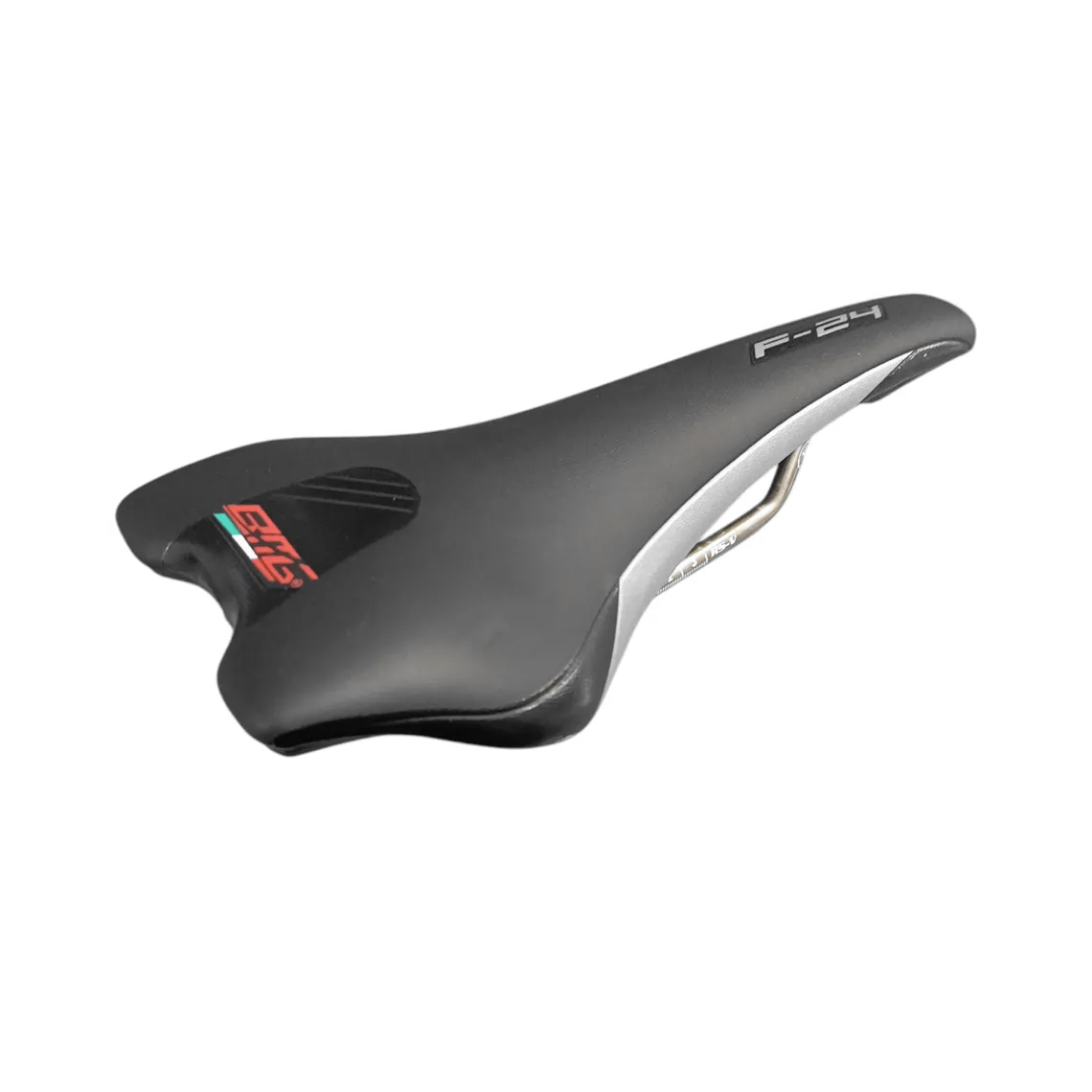 Sattel BMG F24 Profi S-0005 schwarz/silber ohne Sattelgurt
