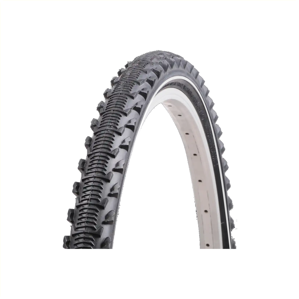 Vee Rubber VRB 185 Reifen, schwarz mit weißem Streifen, 28x1,75, ETRTO 47-622