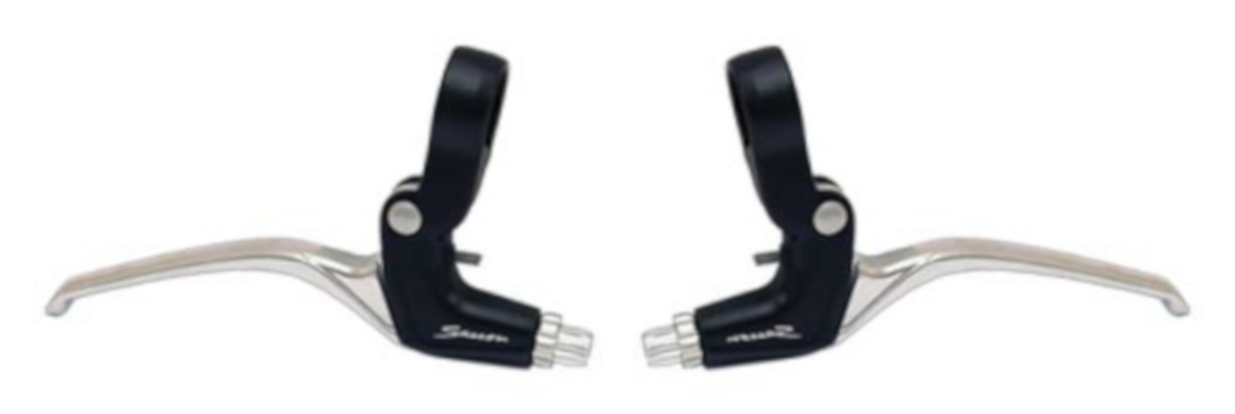 Saccon Bremshebelset, Aluminium. schwarzes Silber