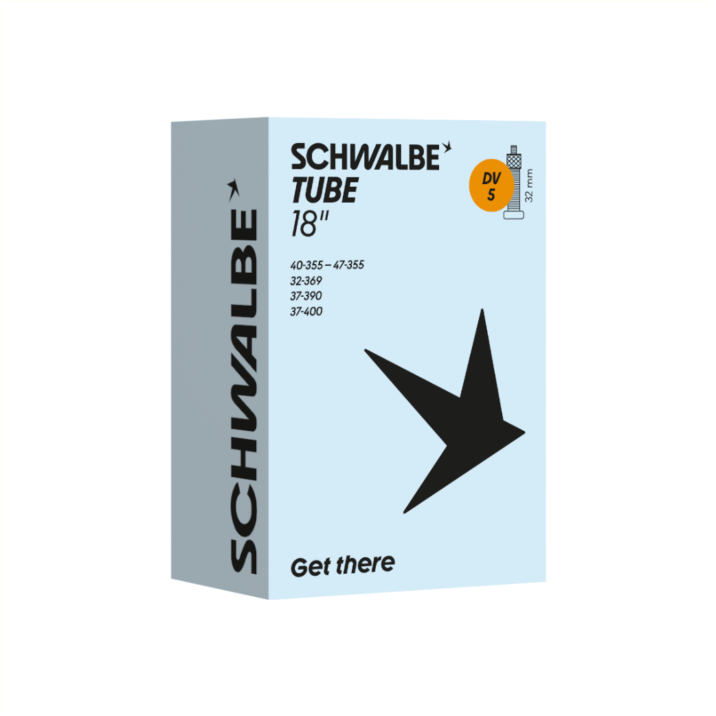 Schwalbe Schlauch 18x1,75 ETRTO 32/47-340-355, Dunlop Blitz/Holland DV5