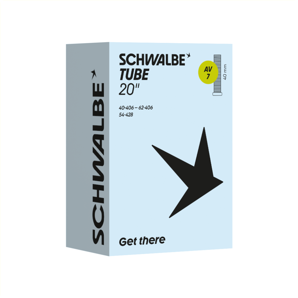 Schwalbe Schlauch 20x1,50-2,50 ETRTO 40/62-406, Schräder/auto 40mm AV7