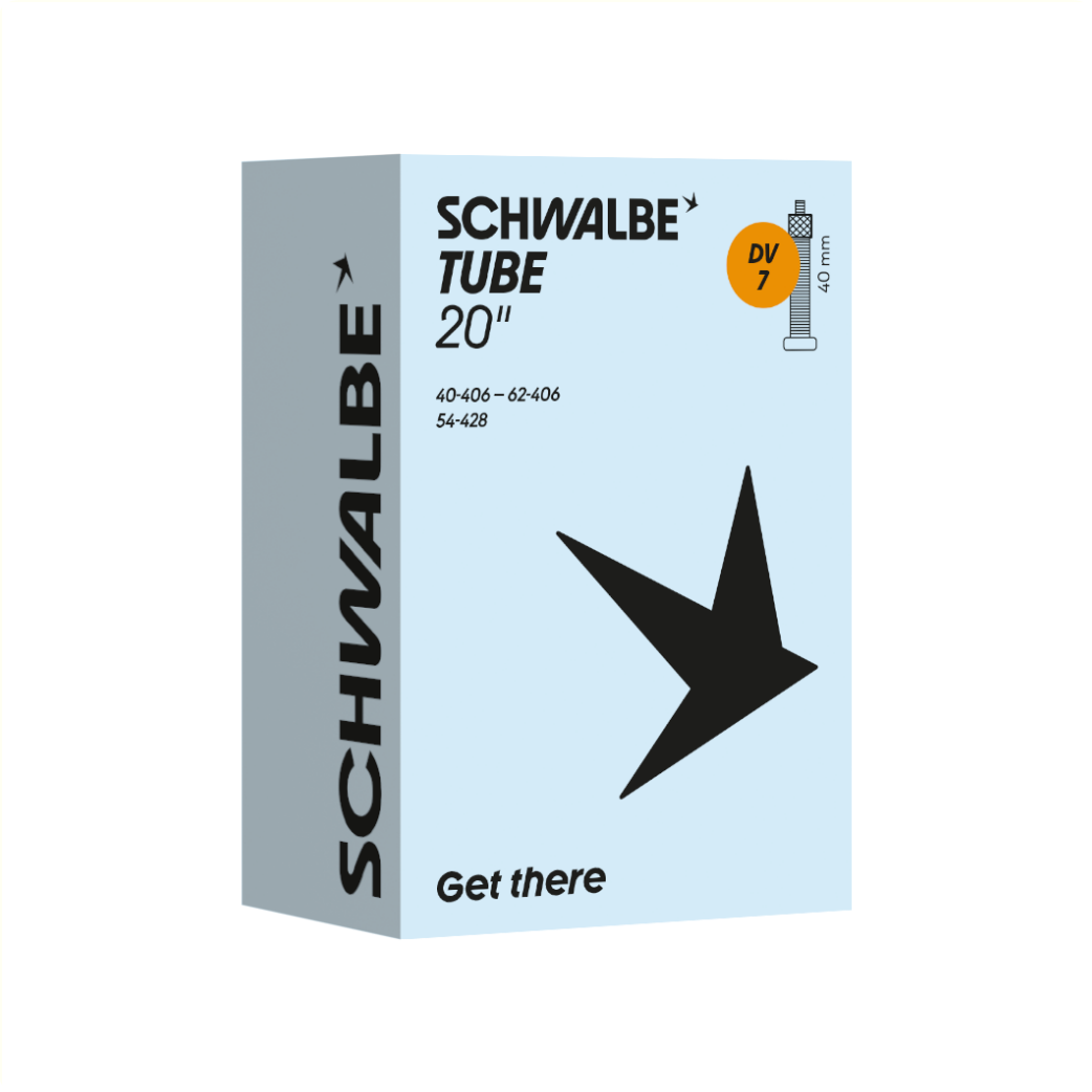 Schwalbe Schlauch 20x1,50-2,50 Zoll ETRTO 40/62-406, Dunlop Blitz/Holland DV7 40mm