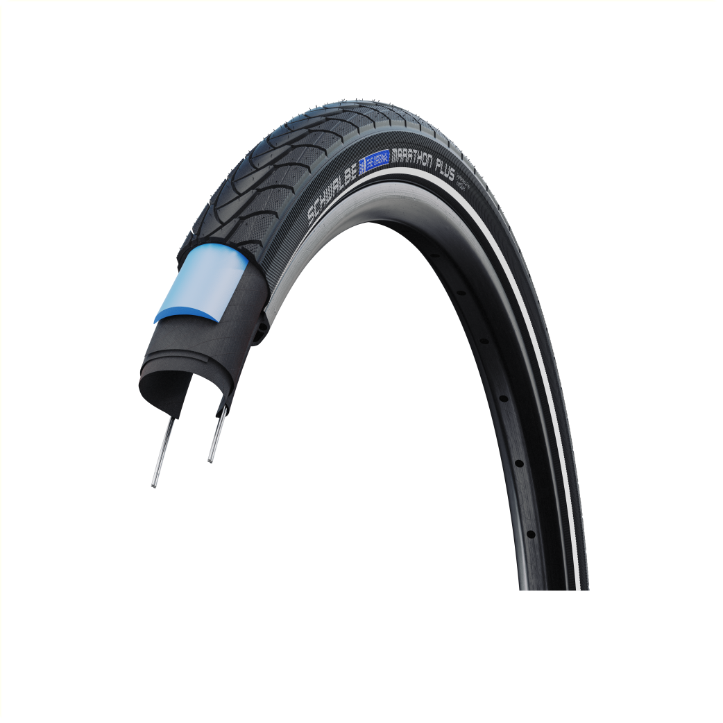 Schwalbe Marathon plus (Smartguard 5 mm Pannenschutz), Schwarz mit Reflexion, 28x1.40,  ETRTO 37-622