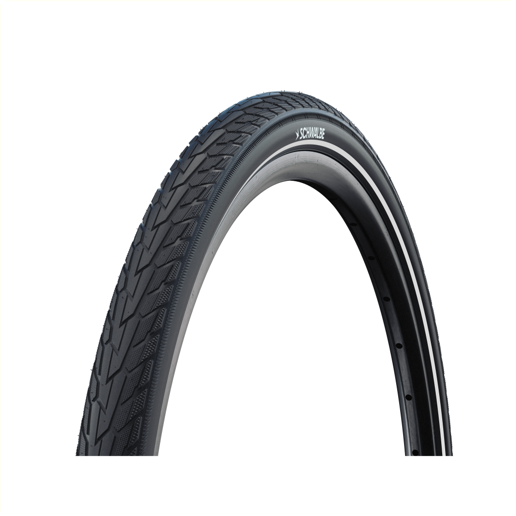 Schwalbe Road Cruiser (K-Guard), Schwarz mit Reflexion, 28x1,60 ETRTO 42-622