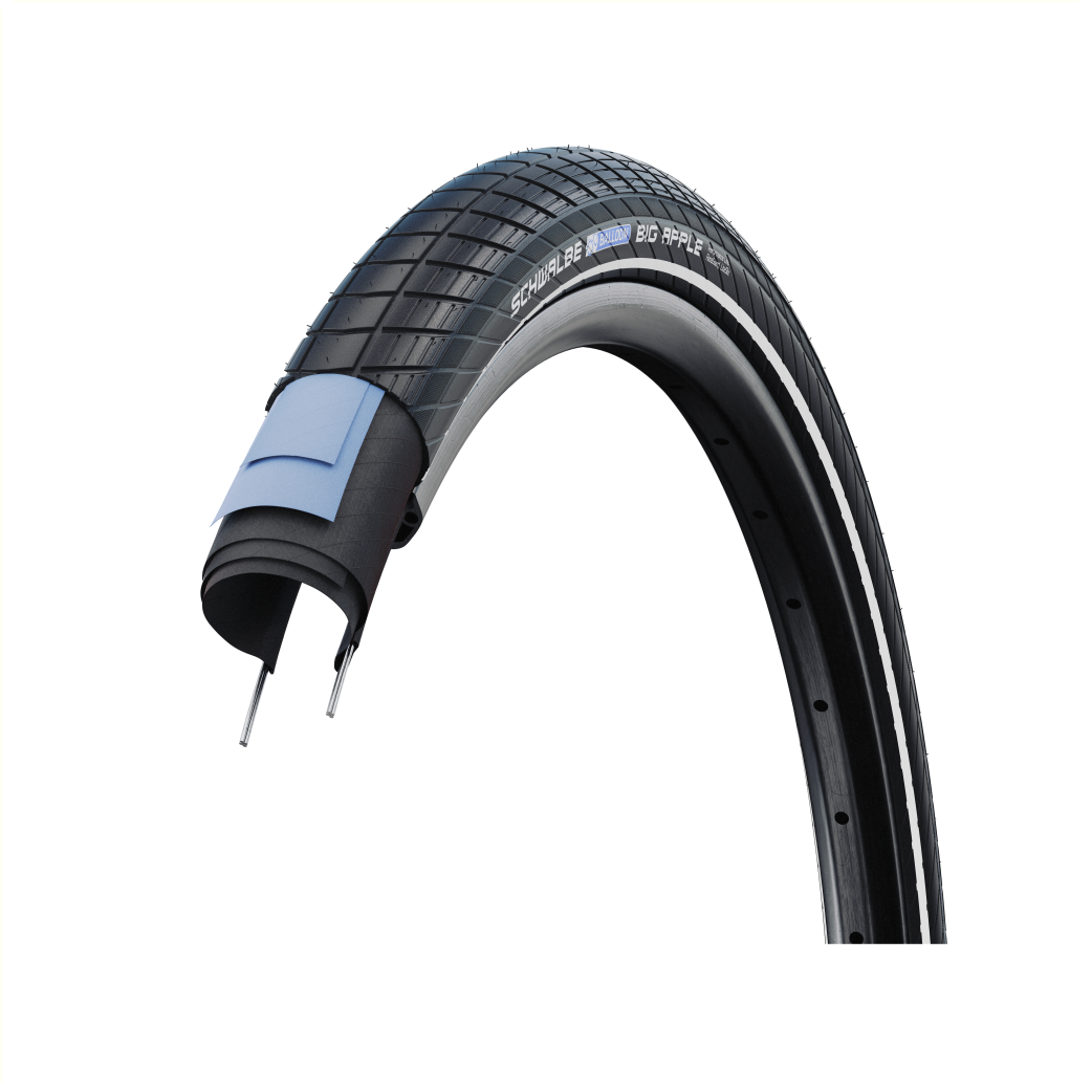 Schwalbe Big Apple (Raceguard), Schwarz mit Reflexion, 28x2,00 ETRTO 50-622
