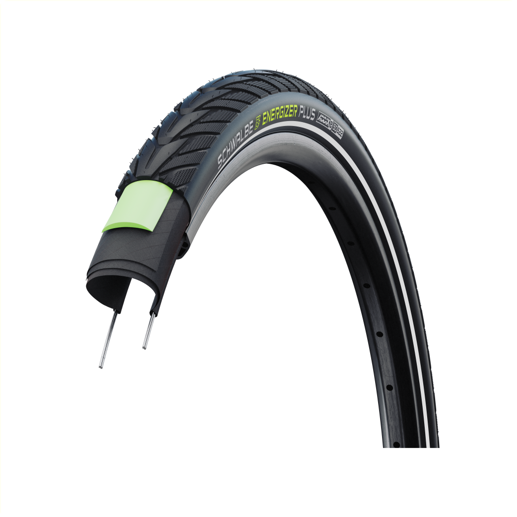 Schwalbe Energizer Plus (Greenguard 3 mm Pannenschutz), Schwarz mit Reflexion, 28x1.40, ETRTO 37-622