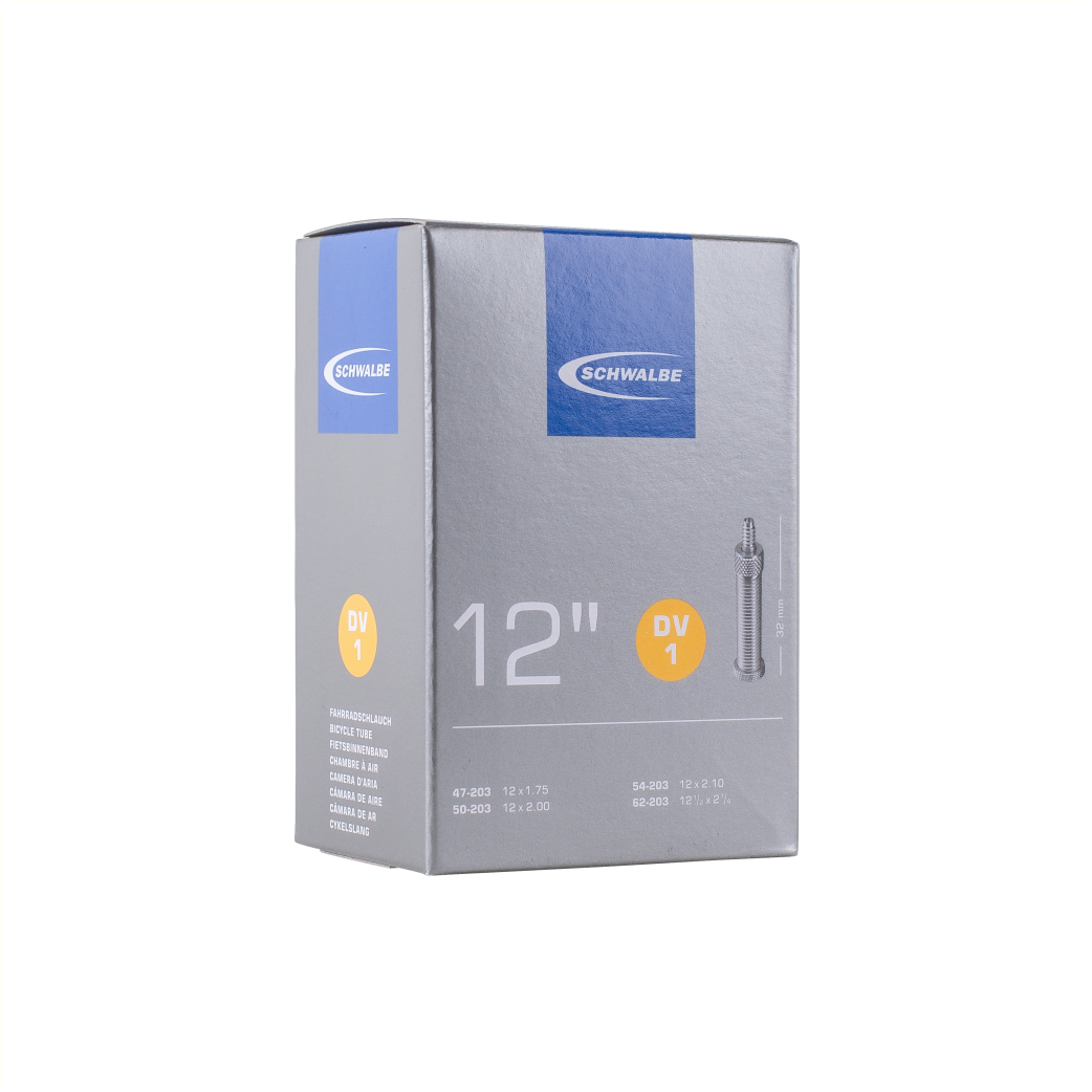 Schwalbe Schlauch 12x 1/2x1,75 ETRTO 47/62-203, Dunlop Blitz/Holland DV1 32mm
