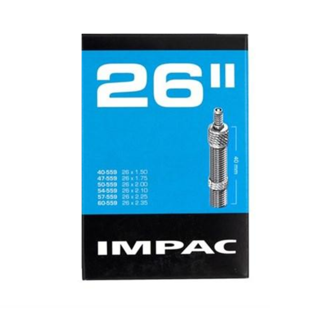 Impac Schlauch (von Schwalbe) DV26 26x1,75 - 26x2,35 ETRTO 47/60-559 Ventil: Dunlop Blitz/Holland 40mm