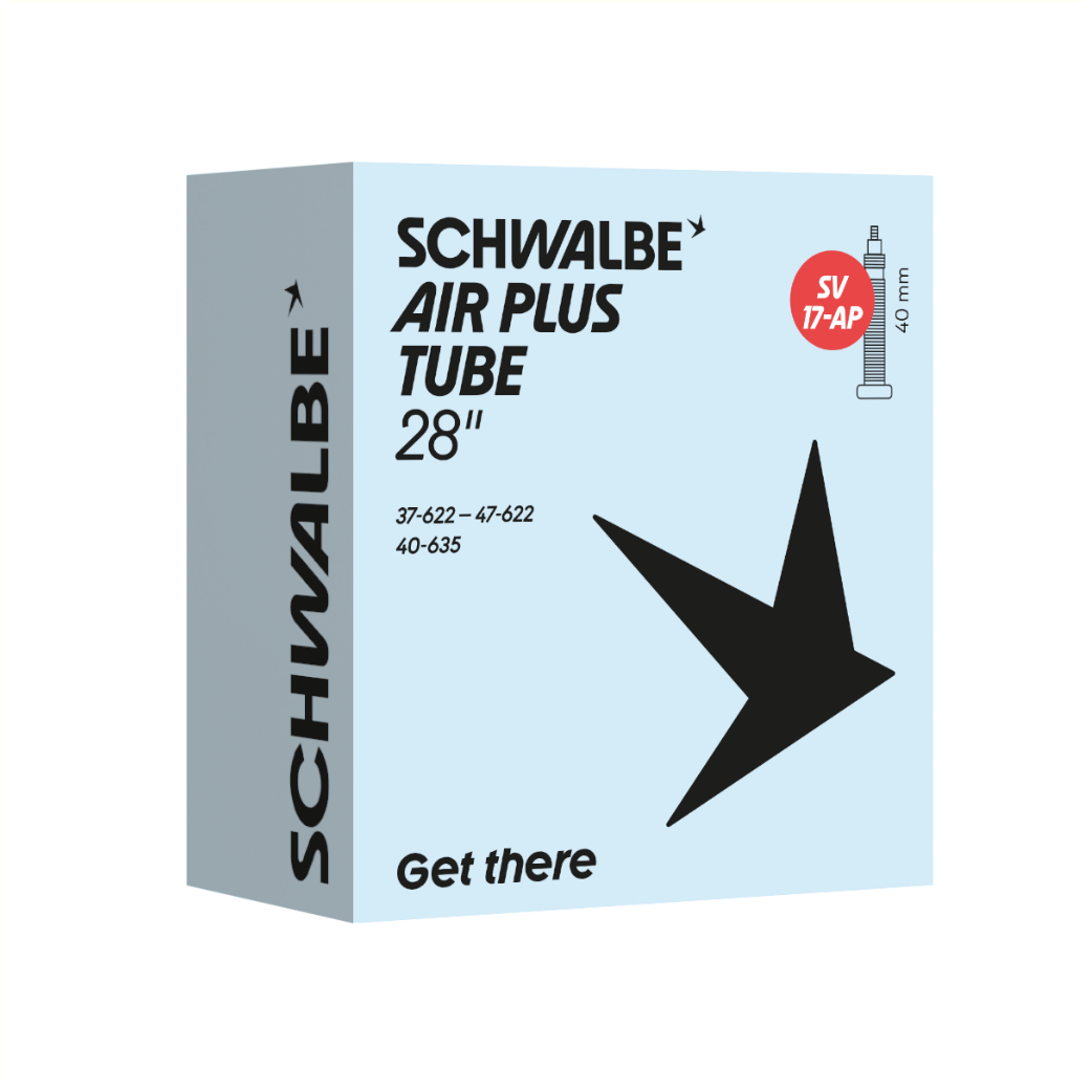 Schwalbe Schlauch Air Plus 28x1,40-28x1 1/2 ETRTO 3747-622/635 Ventil: Presta/Französisches Ventil 40mm SV17-AP