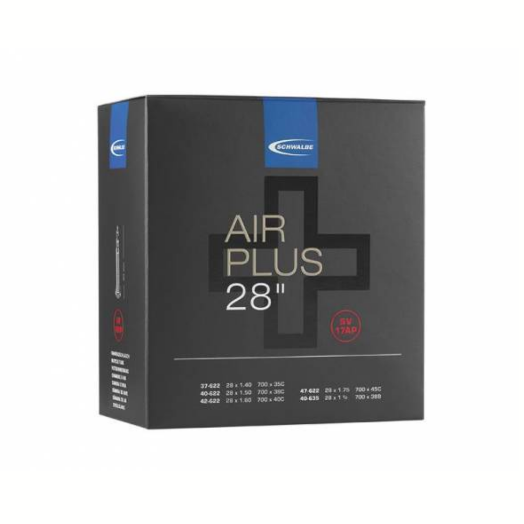Schwalbe Schlauch Air Plus 28x1,40-28x1 1/2 ETRTO 3747-622/635 Ventil: Blitz Hollands Ventil 40mm DV17