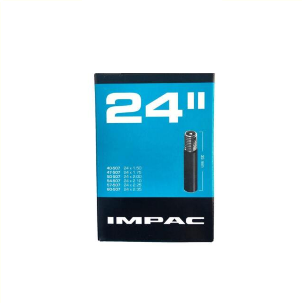 Impac-Schlauch (von Schwalbe) AV24 24x1,5/2,35 ETRTO 40/60-507, Ventil: Auto/Schrader 35 mm