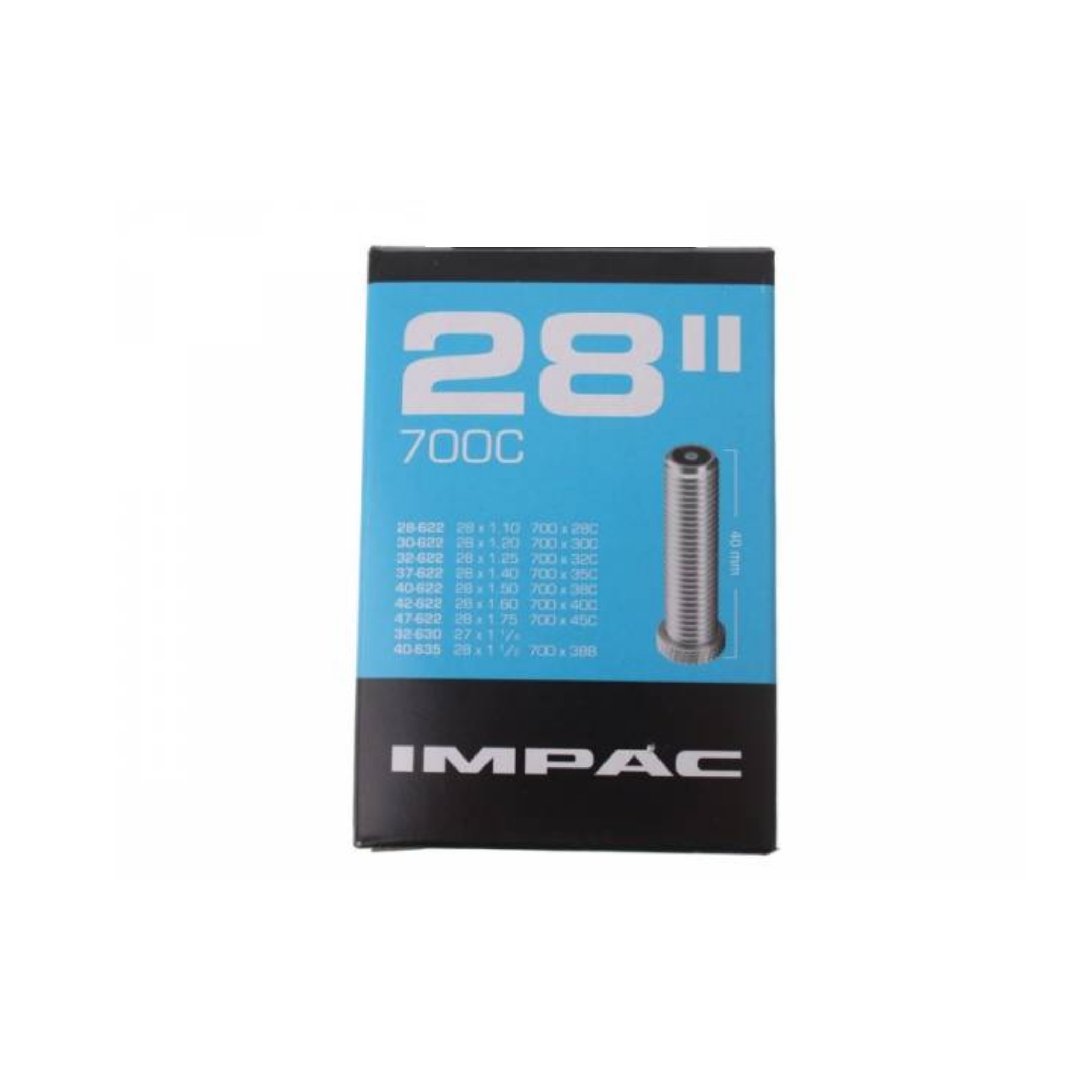 Impac Schlauch AV28 SLIM, 28x1 5/8x1 1/8, 28x1 1/4, ETRTO 28/32-622/630, Ventil: Auto