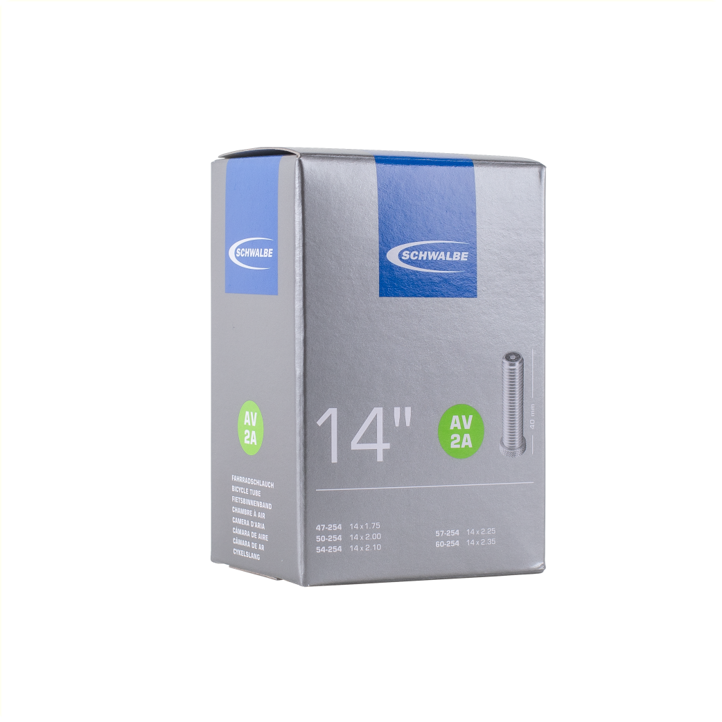 Schwalbe Schlauch AV2A, 14x1,75 ETRTO 47/60-254, Autoventil AV 40mm