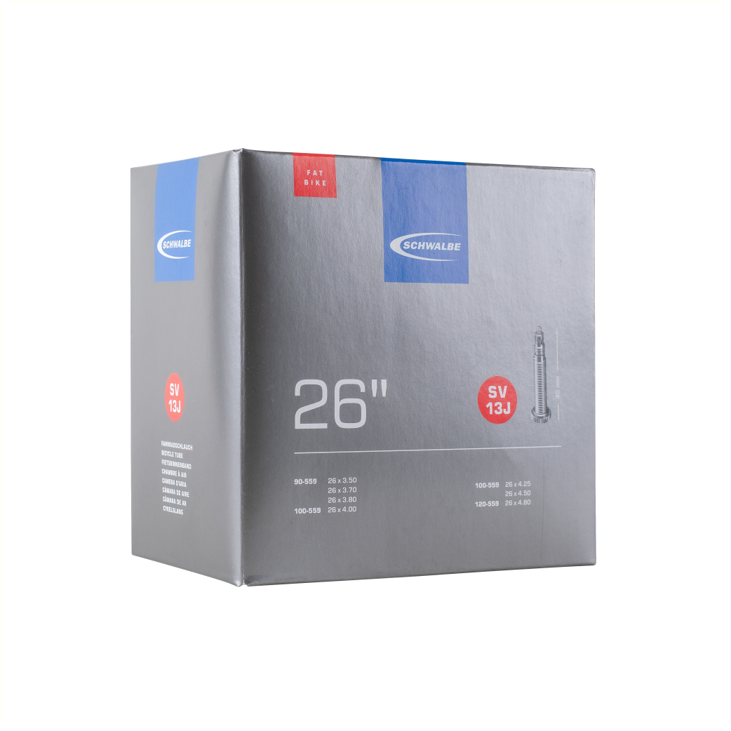 Schwalbe Schlauch SV13J, Fatbike 26 x 3,50-4,80. ETRTO 90/120-559, Sclaverand/Französisch 40 mm