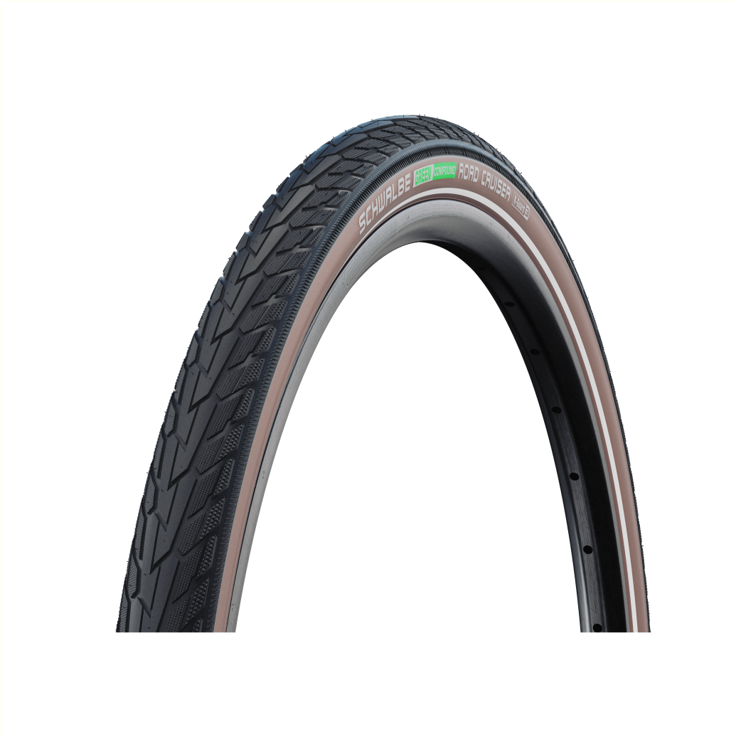 Schwalbe Road Cruiser (K-guard TwinSkin), Schwarz/coffee  mit Reflexion, 28x1,75, ETRTO 47-622
