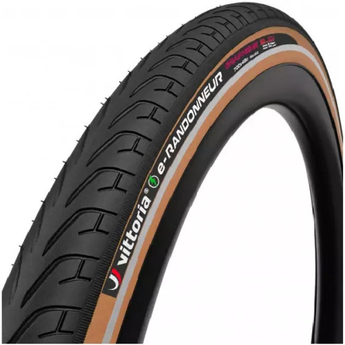Vittoria E-Randonneur Reflect Reifen, Schwarz/Natur mit Reflektion, 28x2.00, ETRTO 50-622