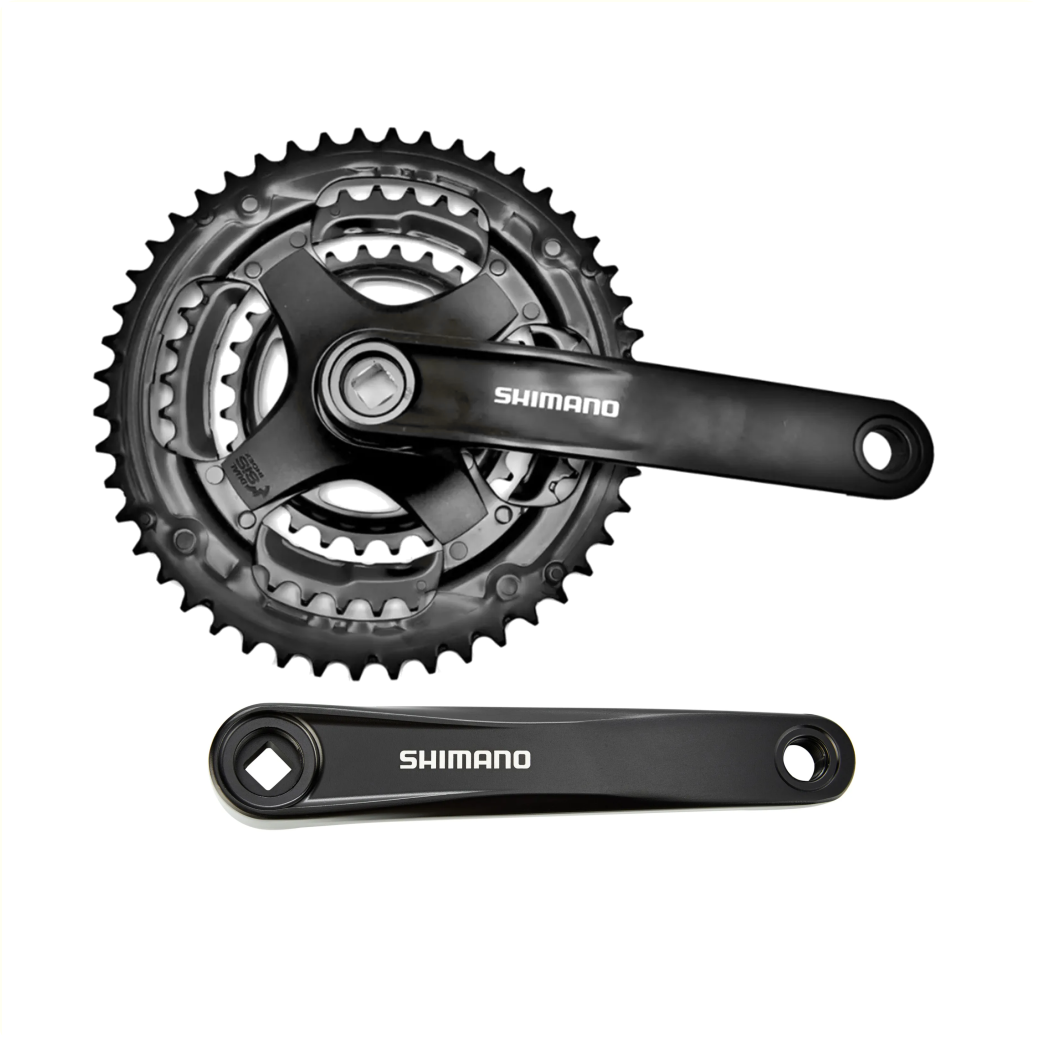 Shimano FC-TY30 48/38/28 Zähne, 6/7/8-fach Kurbelgarnitur, Schwarz