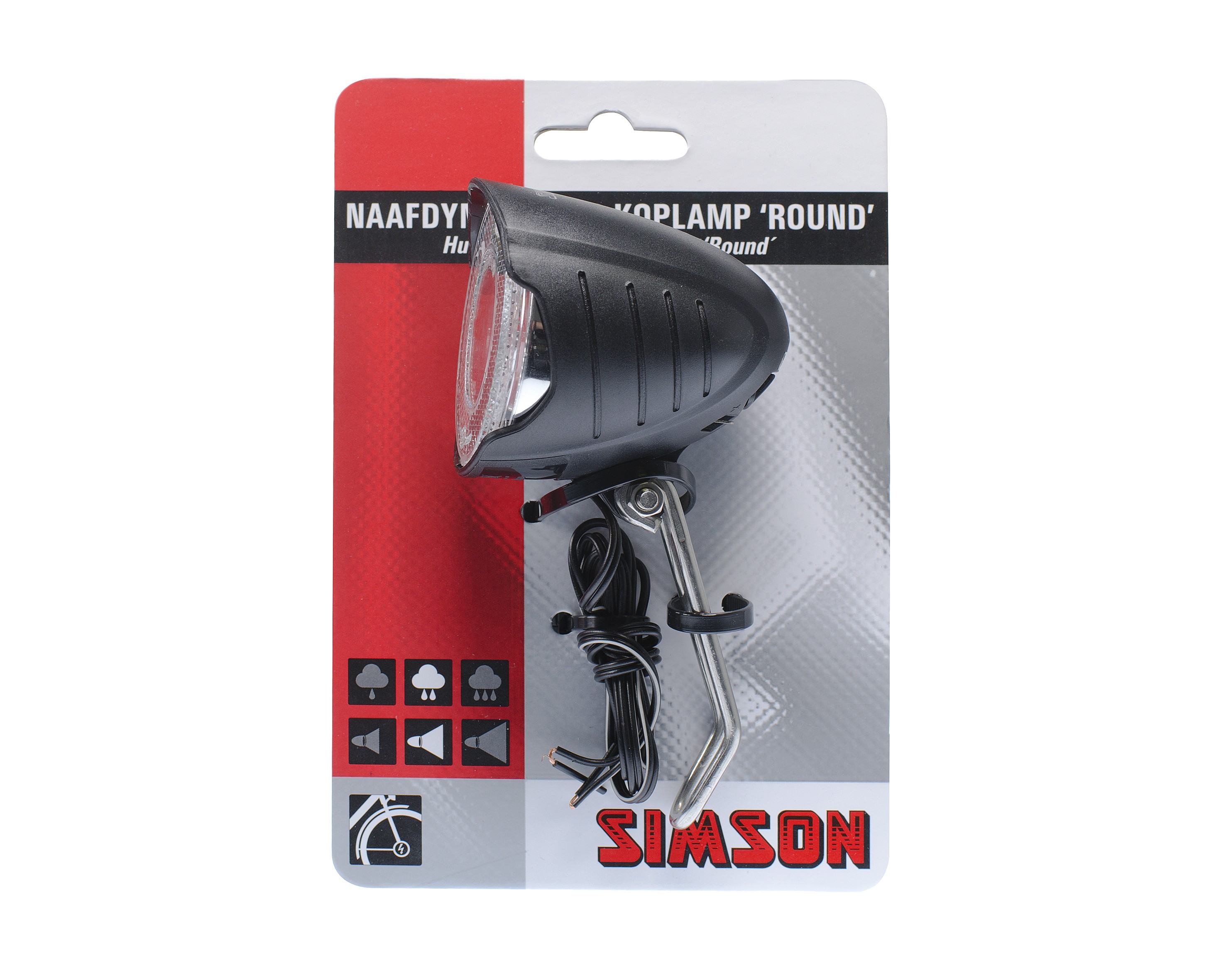 Simson Nabendynamo LED-Scheinwerfer 'Rund', 7 LUX