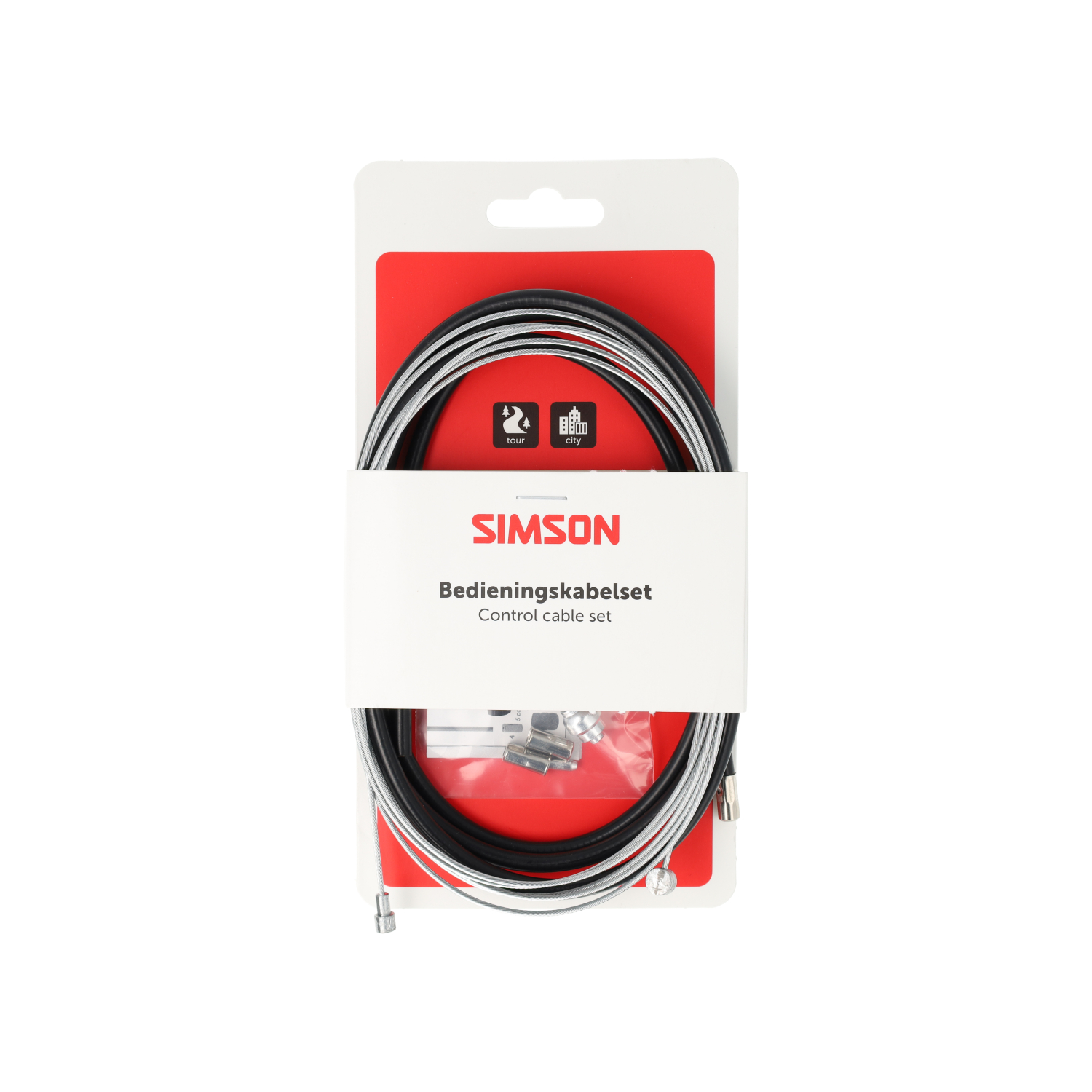 Simson Bremskabelsatz komplett universal schwarz