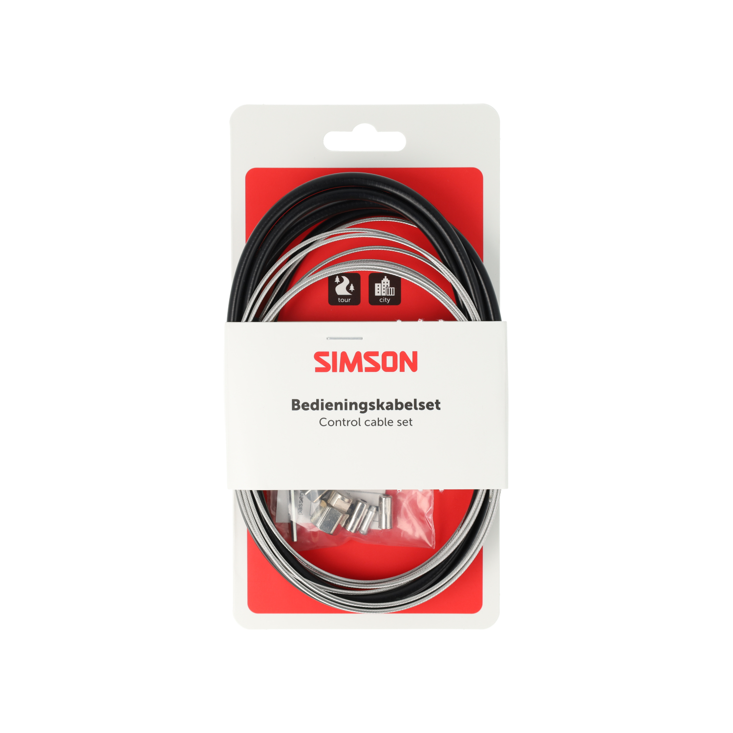 Simson Bremszugset komplett aus Edelstahl Shimano Nexus Rollerbrake. Schwarz
