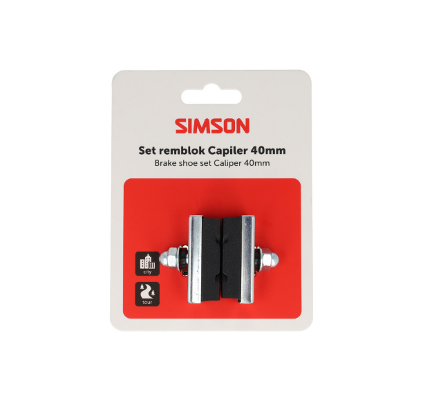 Simson Bremsbeläge, Sattel 40 mm pro Paar