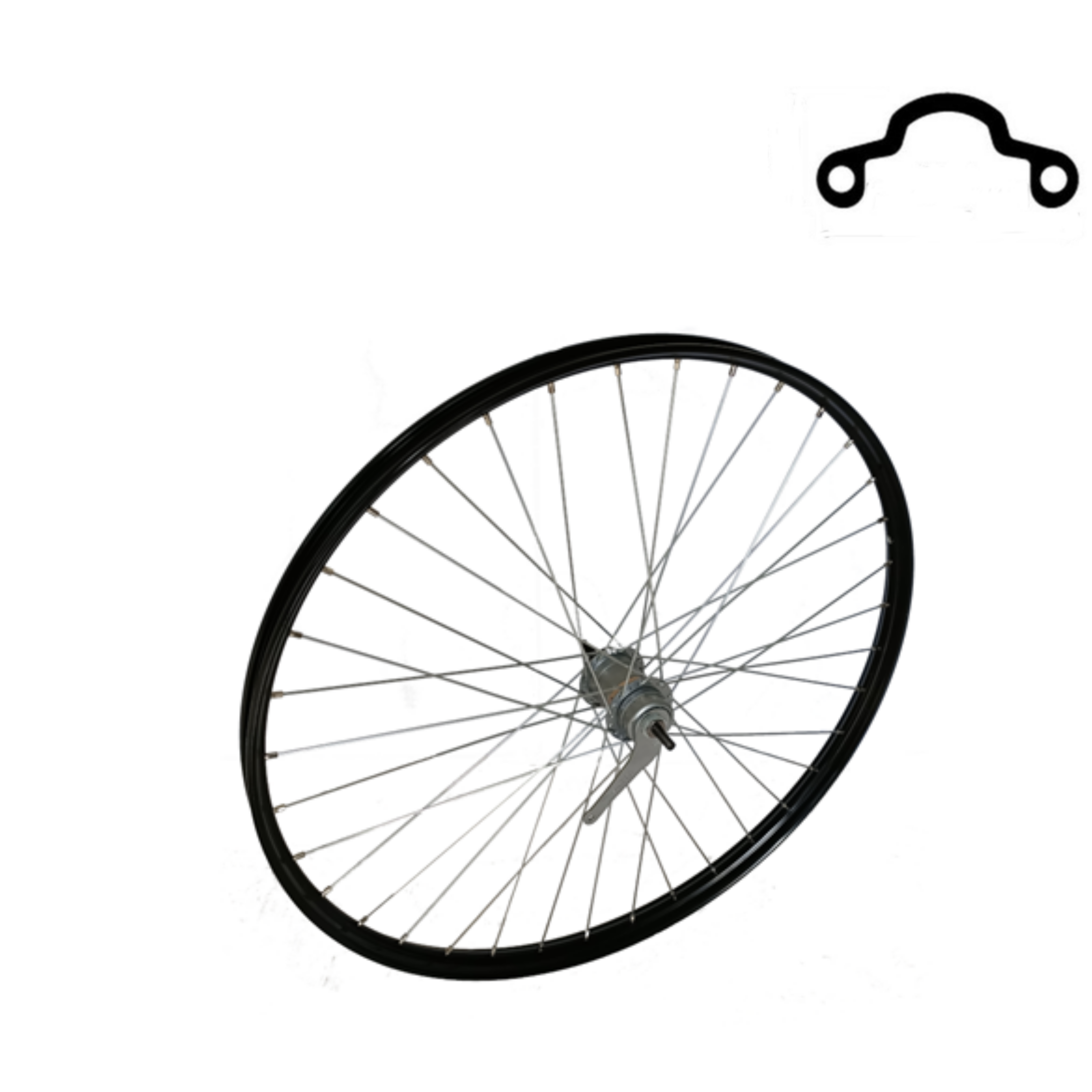 Hinterrad 28x1 1/2 Shimano Nexus 3 Bremsnabe, 13 Speichen, Westwood-Tourenfelge aus lackiertem Aluminium