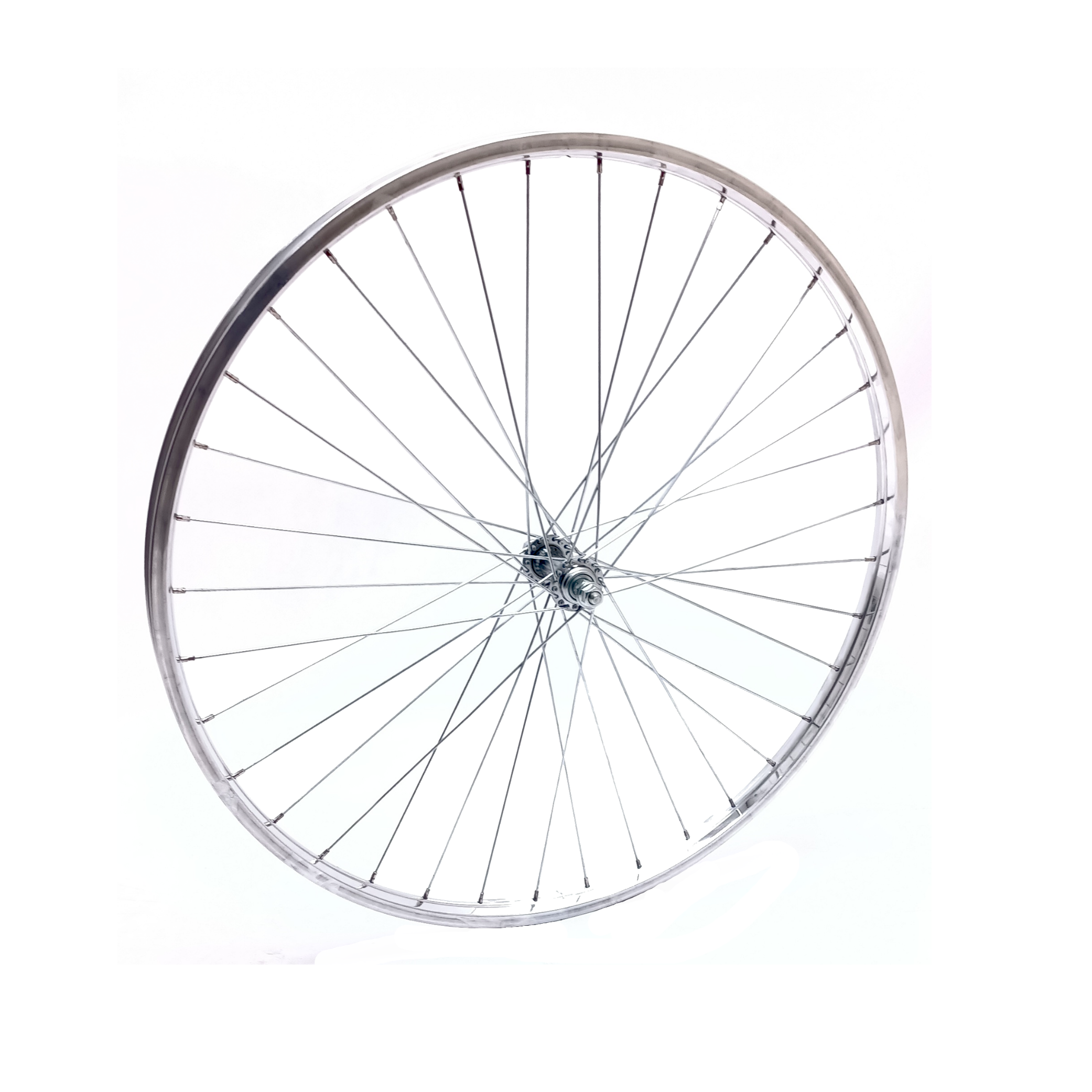 Vorderrad 28x1 5/8x1 3/8 hochglanzpolierte Westwood-Aluminiumfelge, Speiche 13